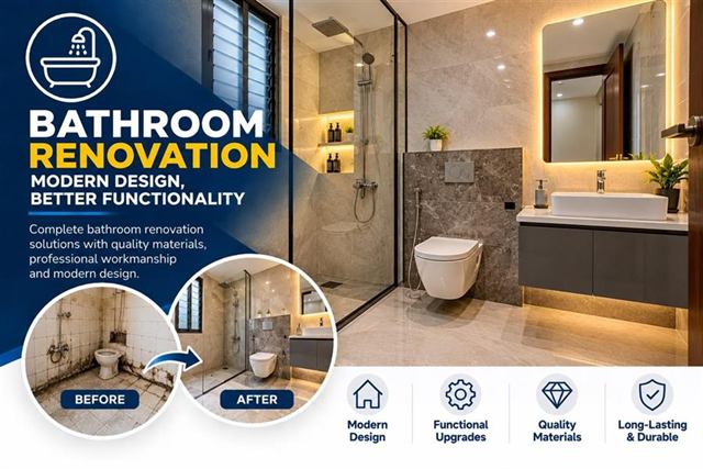 Complete Bathroom Renovation & Modern Makeover